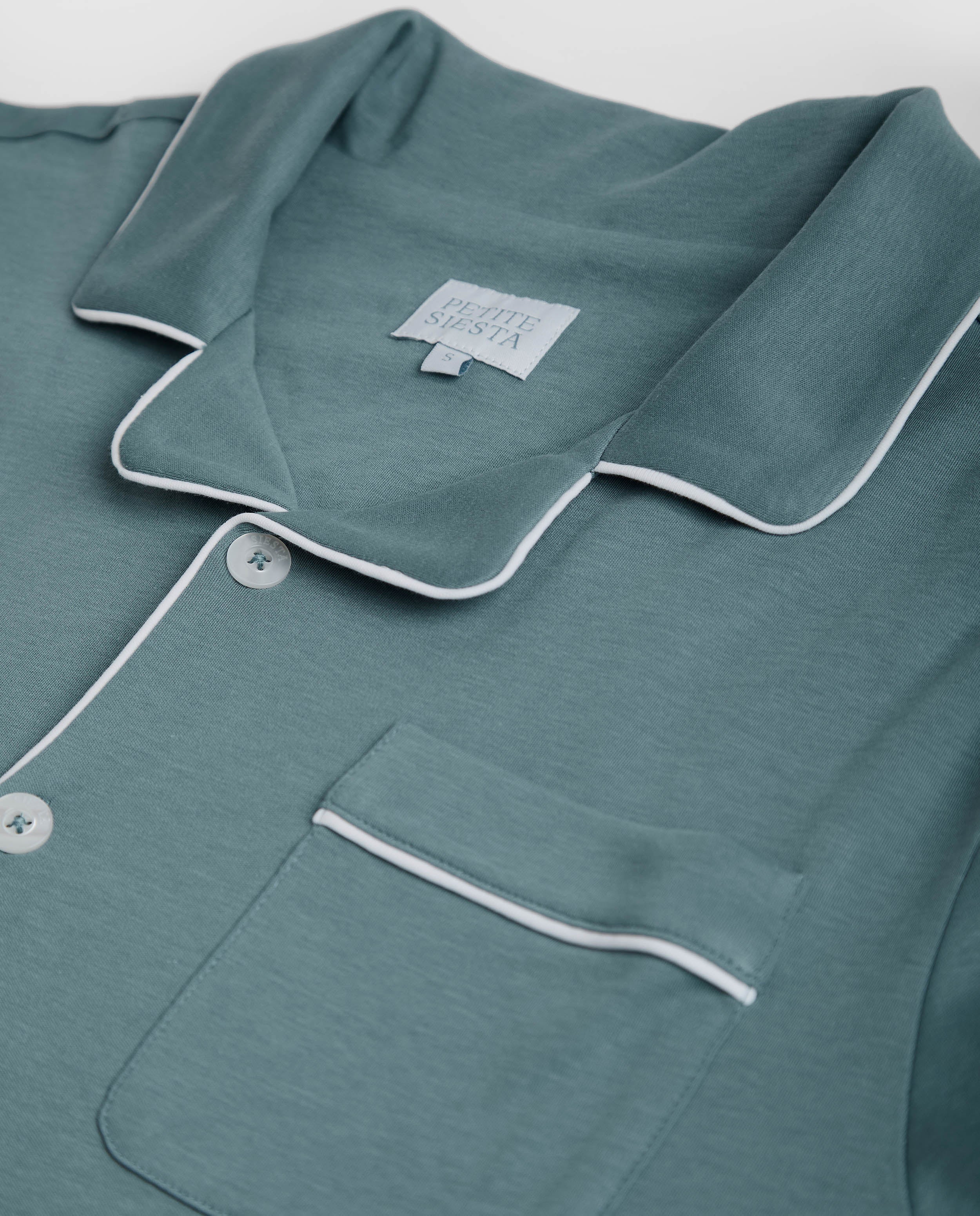 Pyjama chemise bleu foncé pour homme