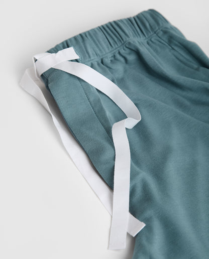 Pyjama chemise bleu foncé pour homme