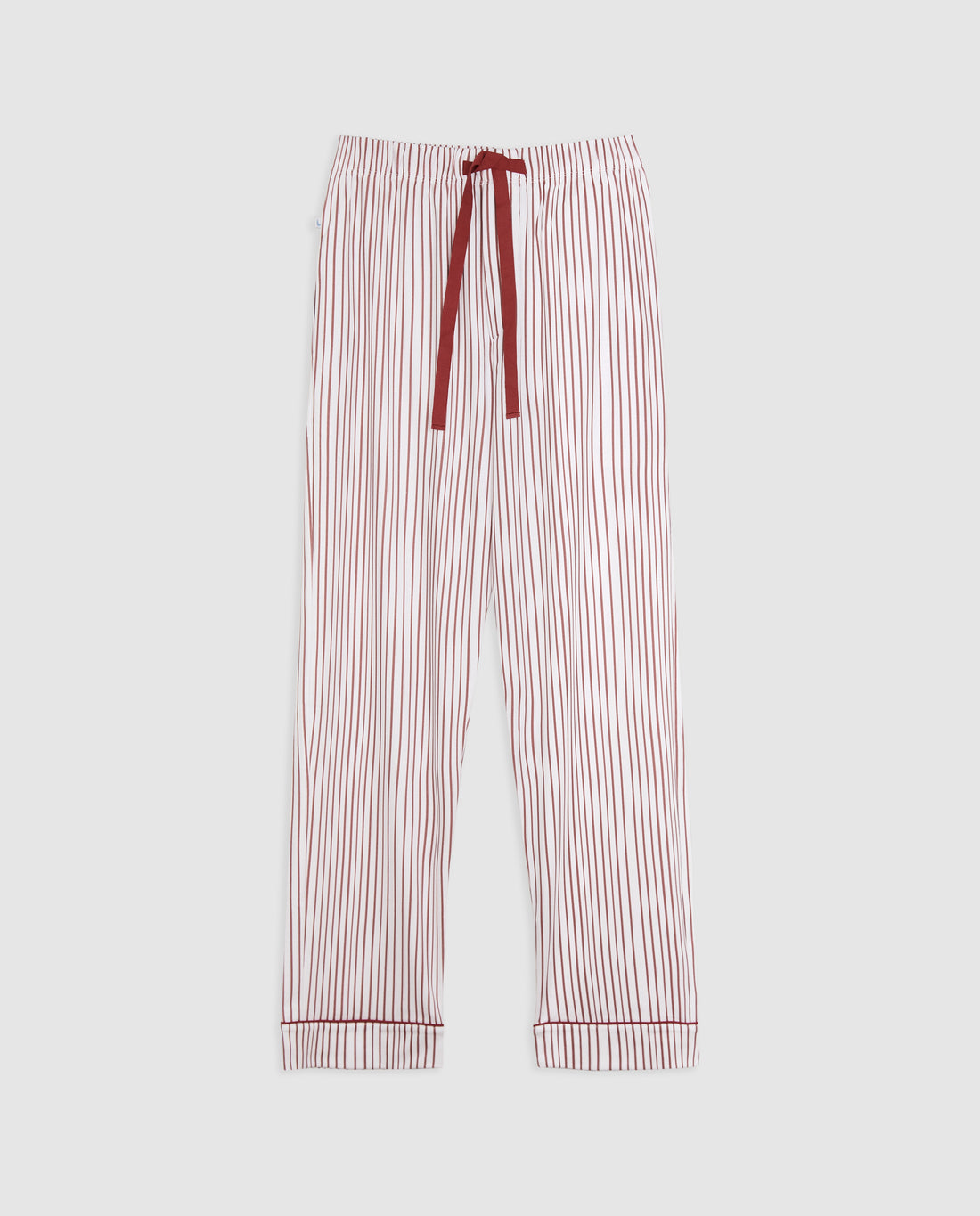 Pyjama chemise rayée bordeaux pour homme