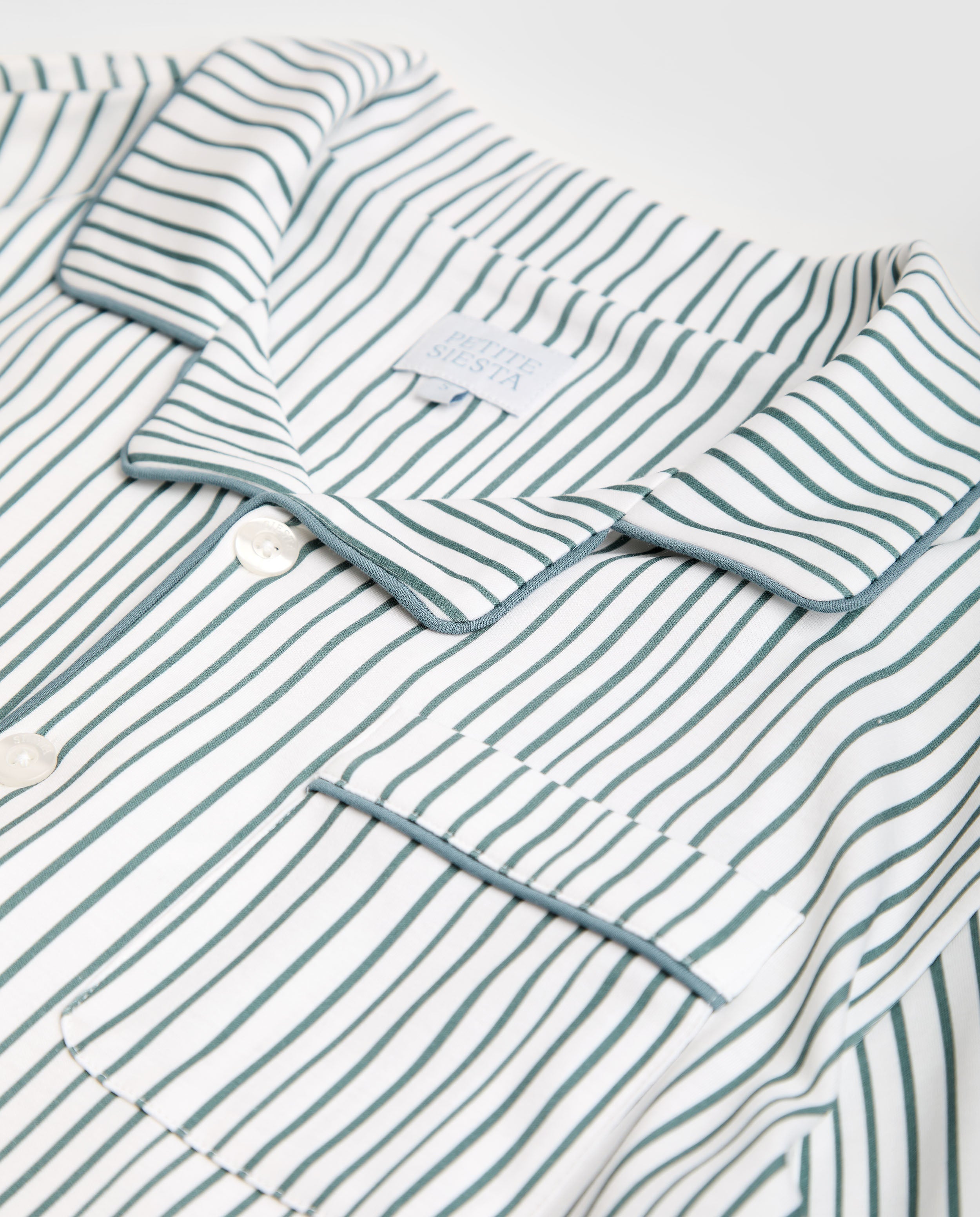 Pyjama chemise à rayures bleu foncé pour homme