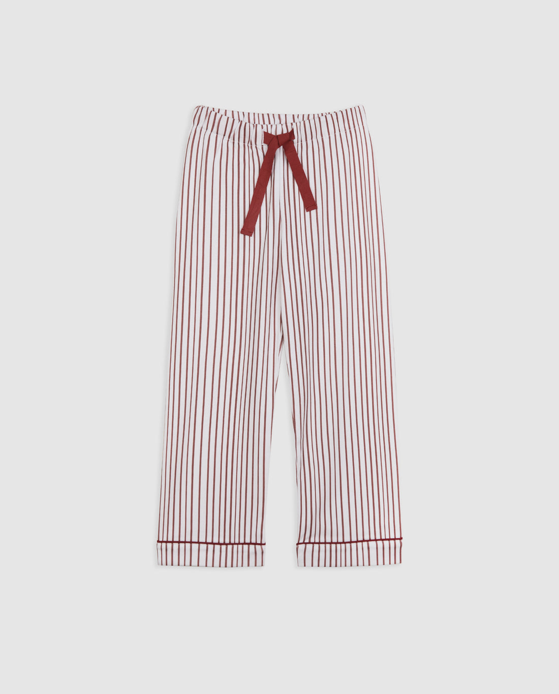 Pijama Kids Camisero Rayas Burgundy