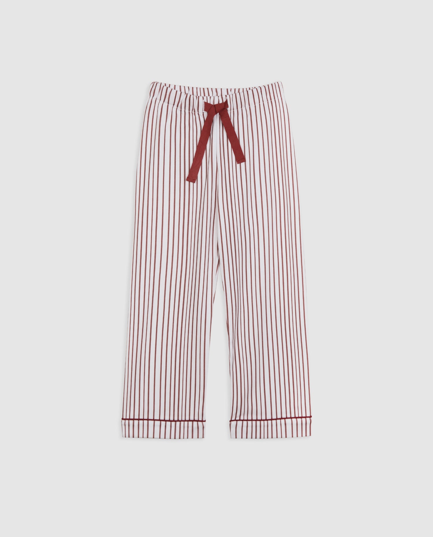 Pijama Kids Camisero Rayas Burgundy