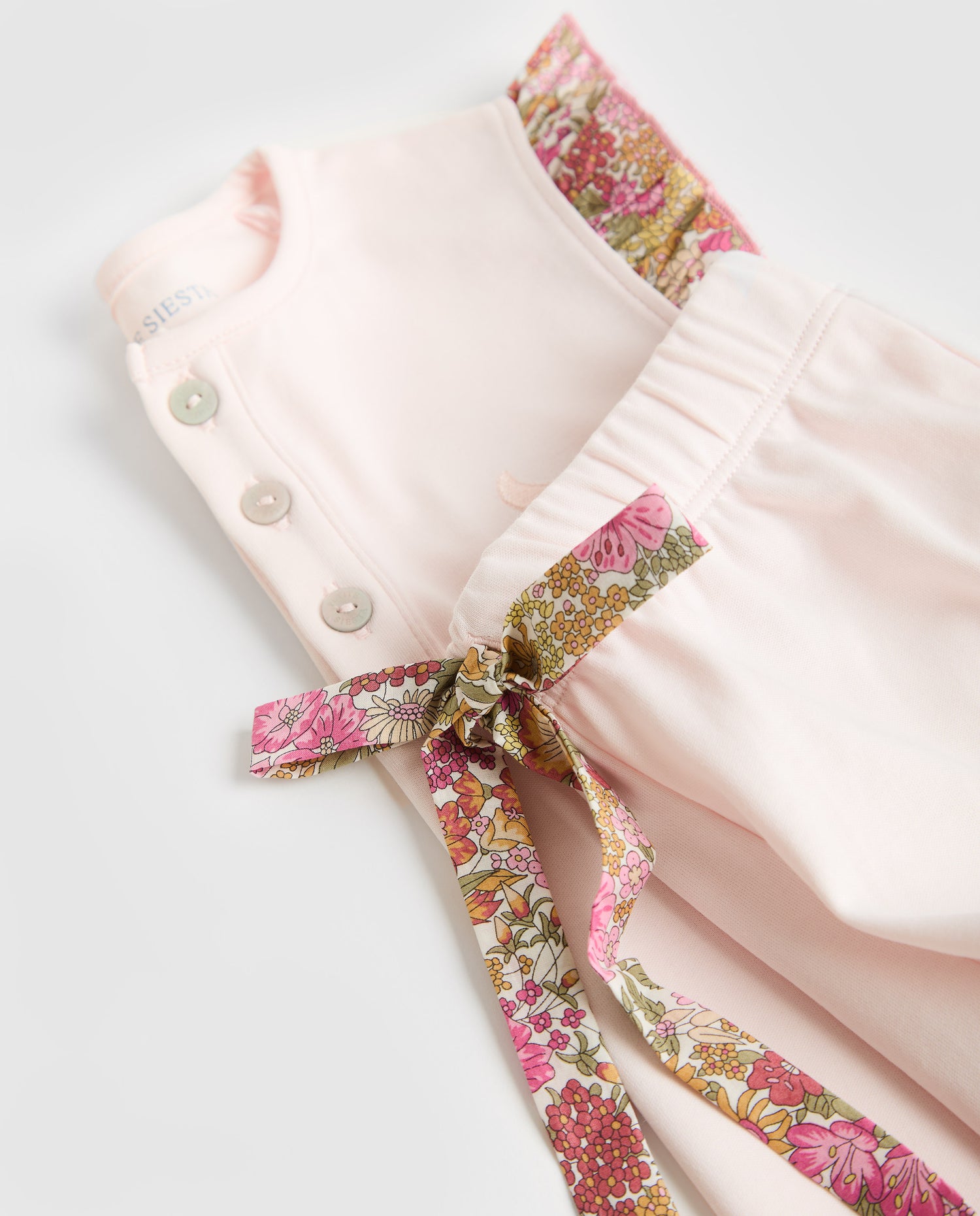 Pyjama court à volants Liberty Annie pour fille