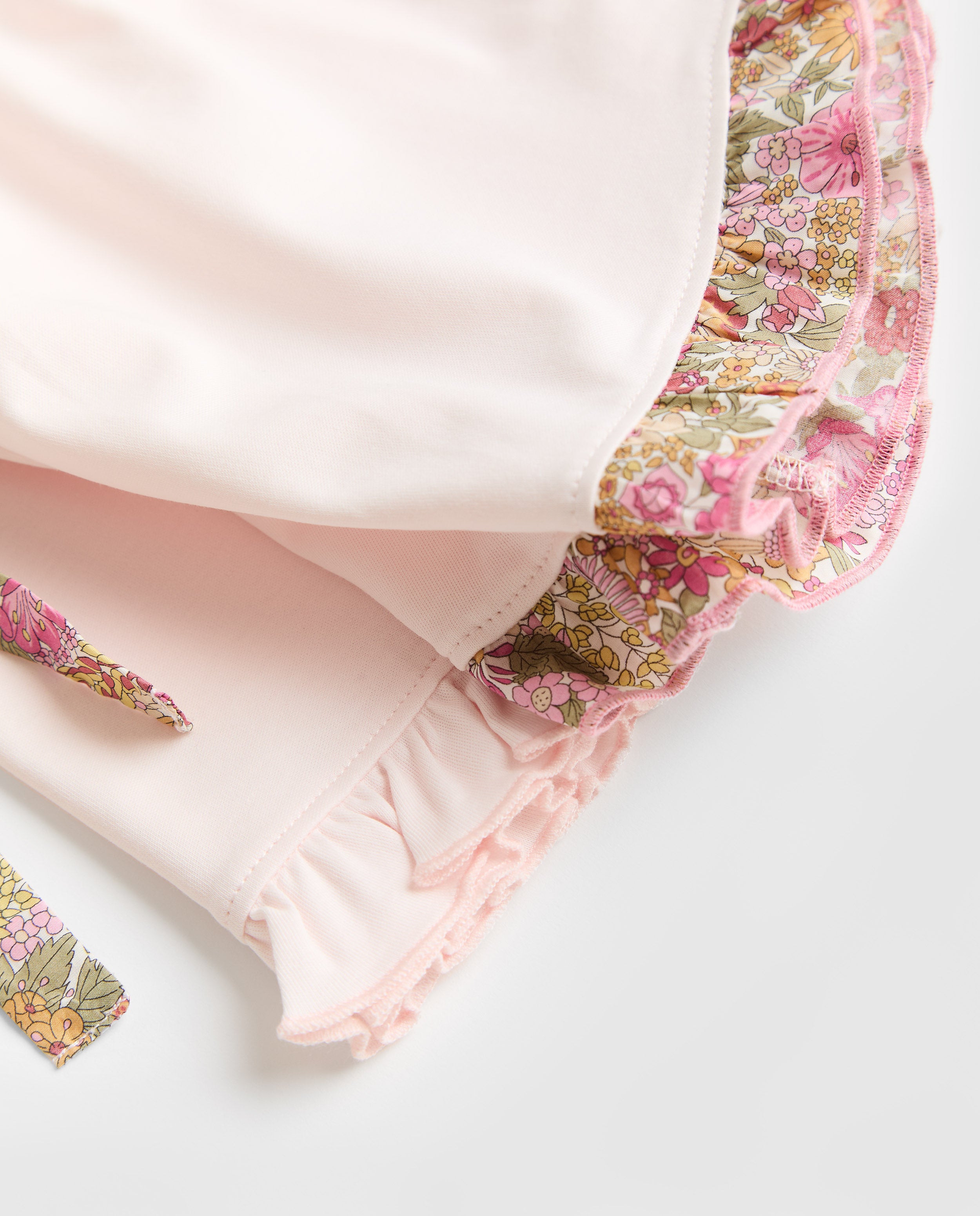 Pyjama court à volants Liberty Annie pour fille