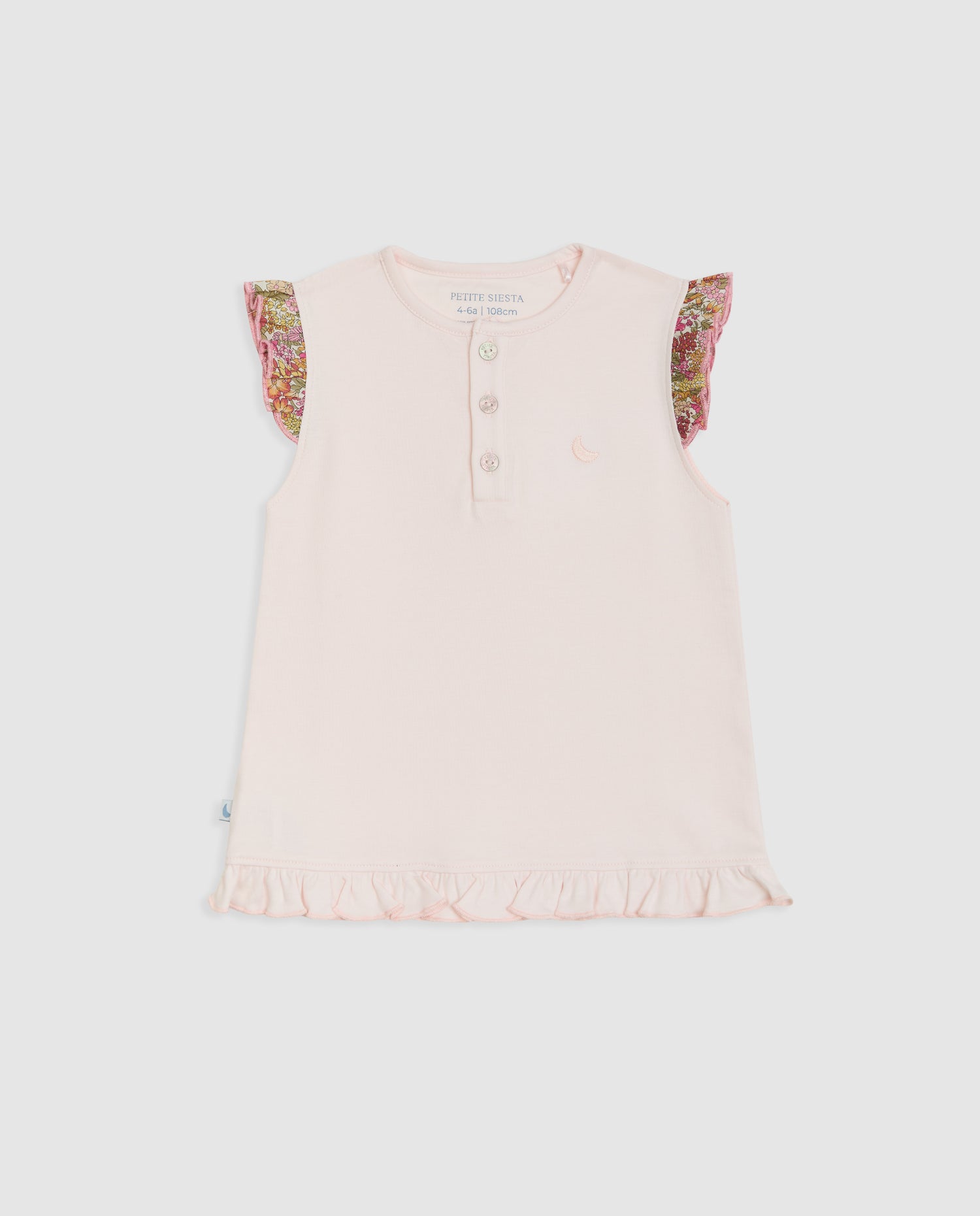 Pyjama court à volants Liberty Annie pour fille