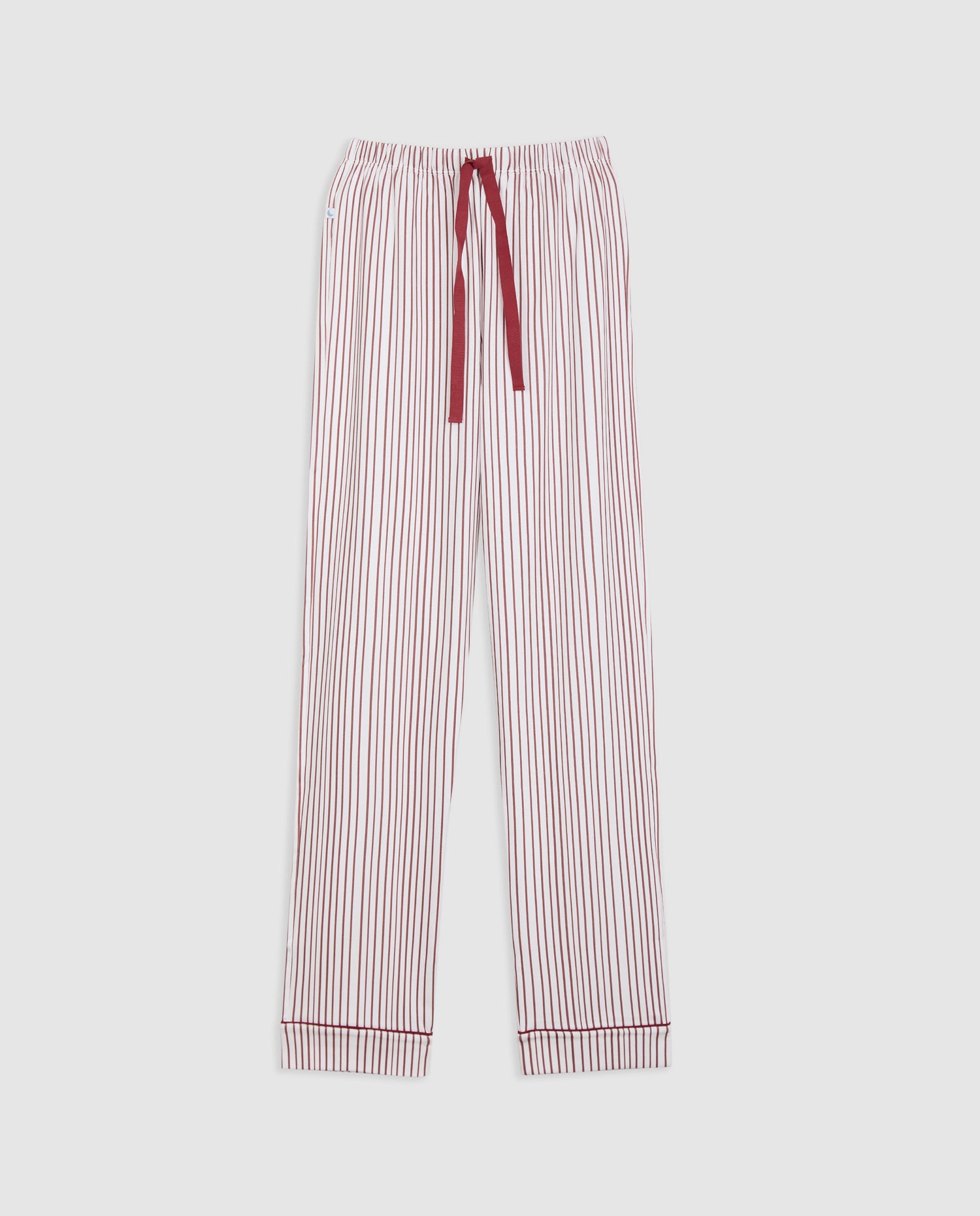 Pijama Mujer Camisero Rayas Burgundy