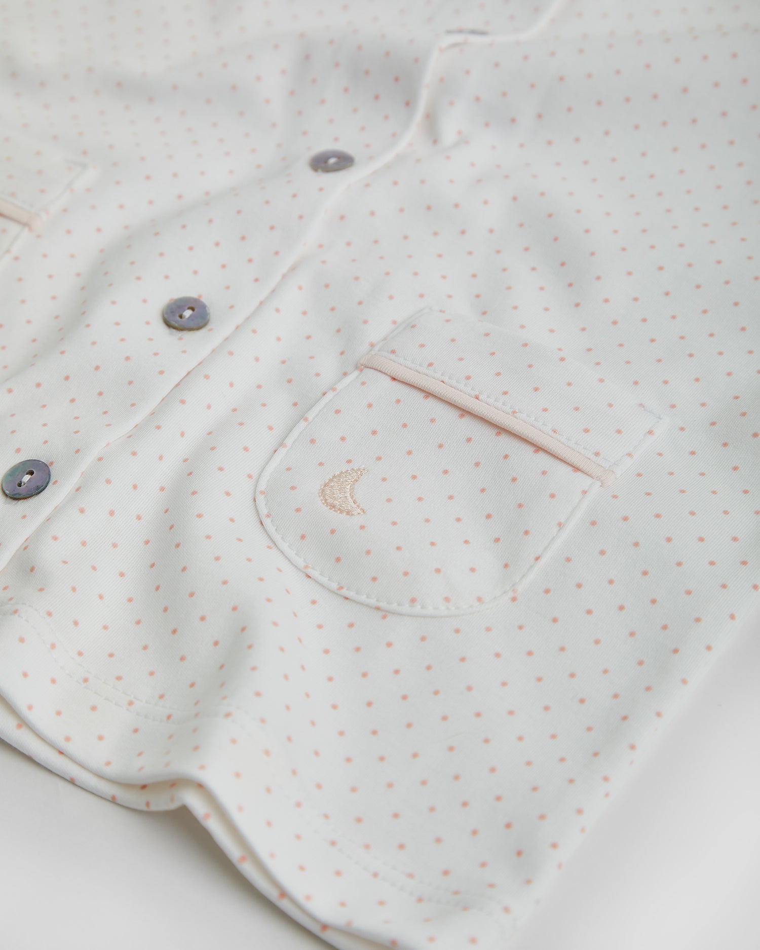 Pyjama chemise à pois roses pour enfants