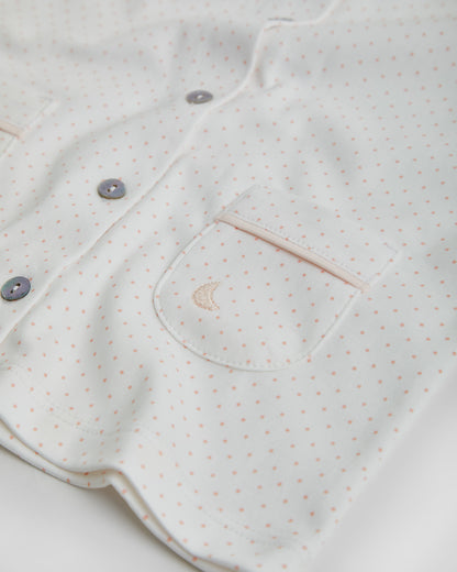 Pyjama chemise à pois roses pour enfants