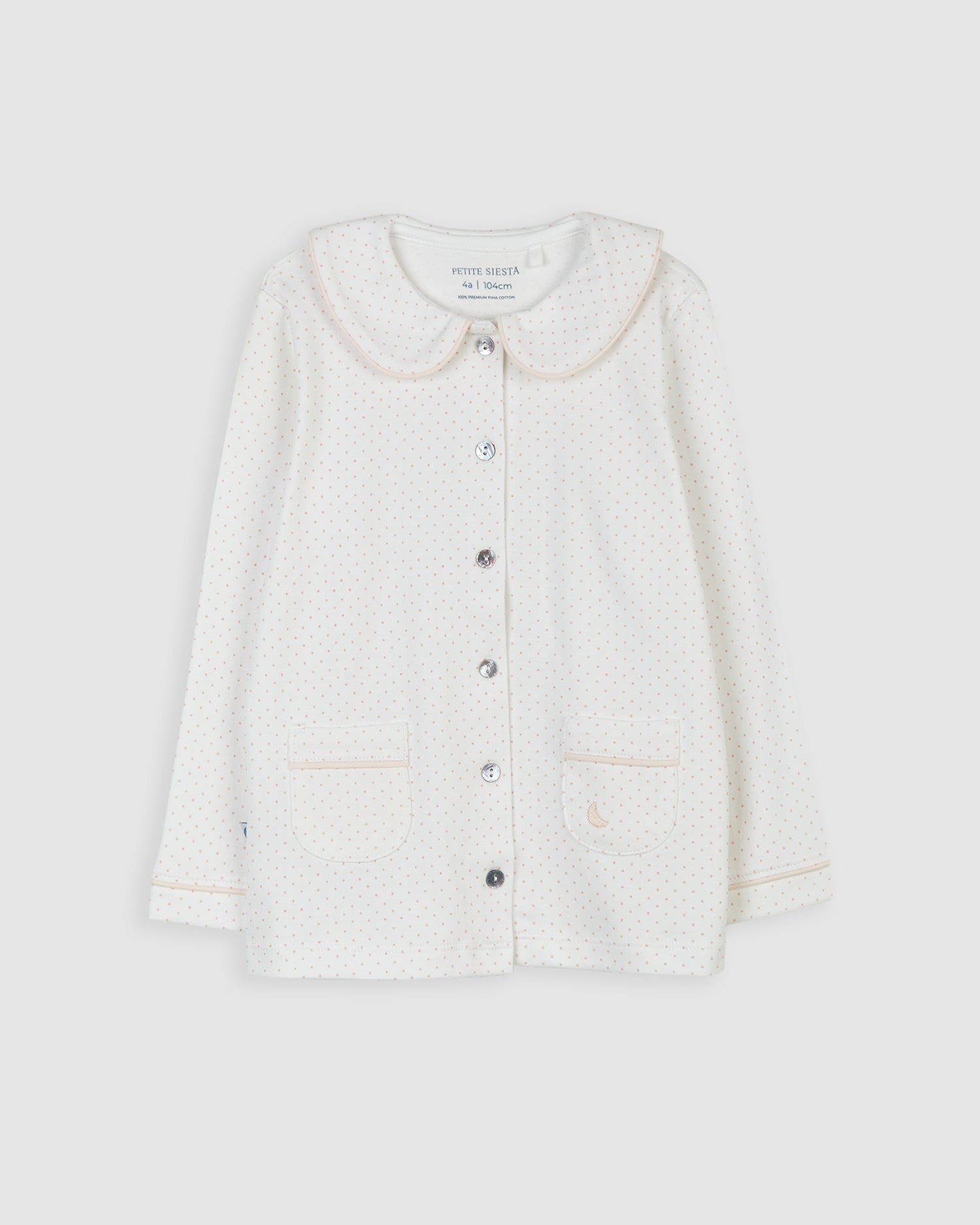 Pyjama chemise à pois roses pour enfants