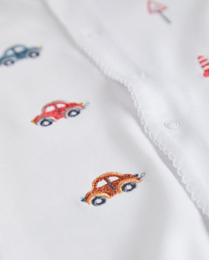 Panneaux de pyjamas blancs pour bébé