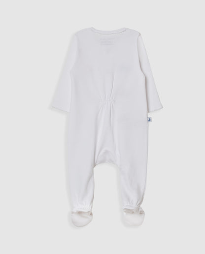 Panneaux de pyjamas blancs pour bébé