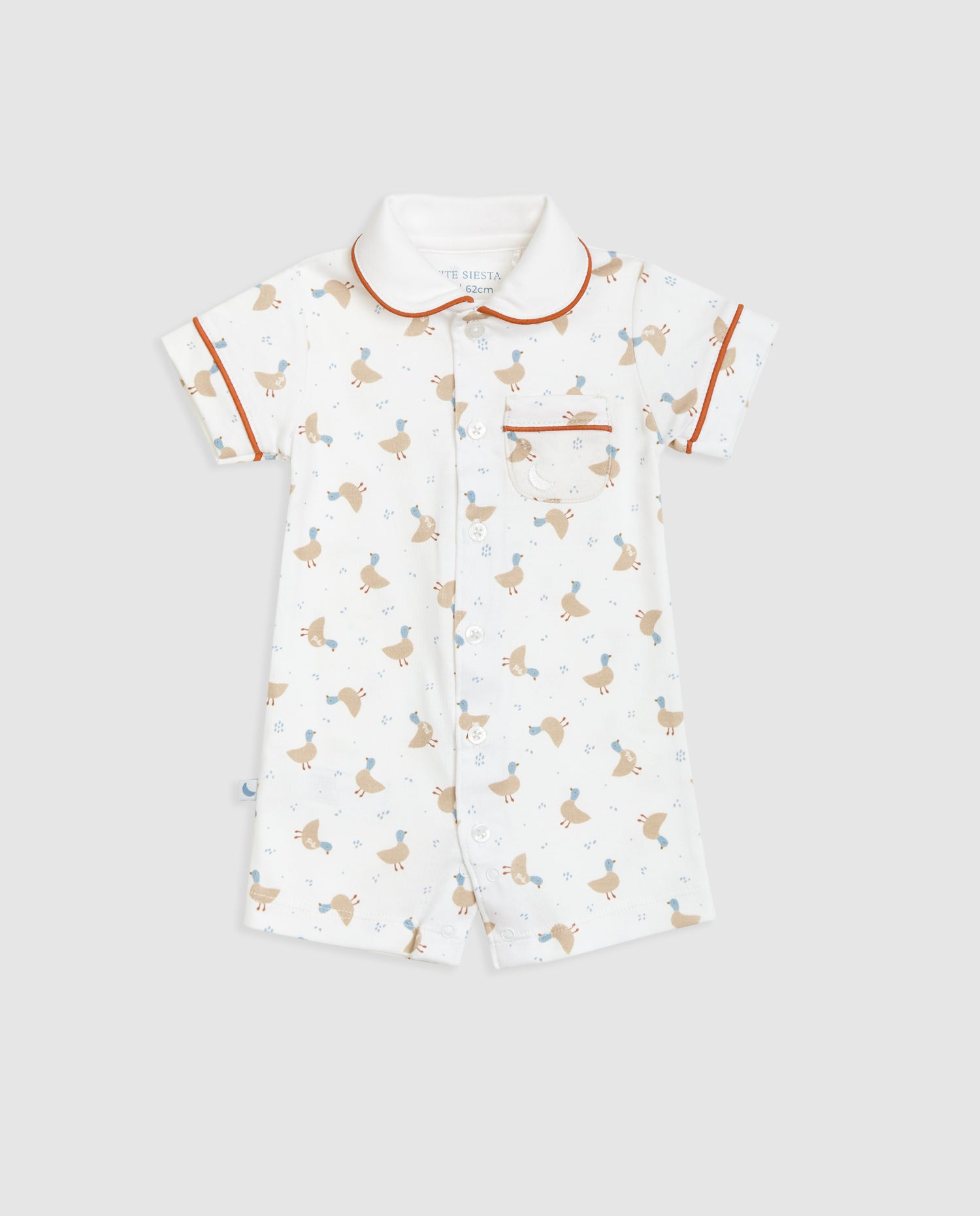 Pyjama bébé chemise canards court