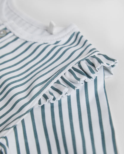Pijama Kids Rayas Volantes