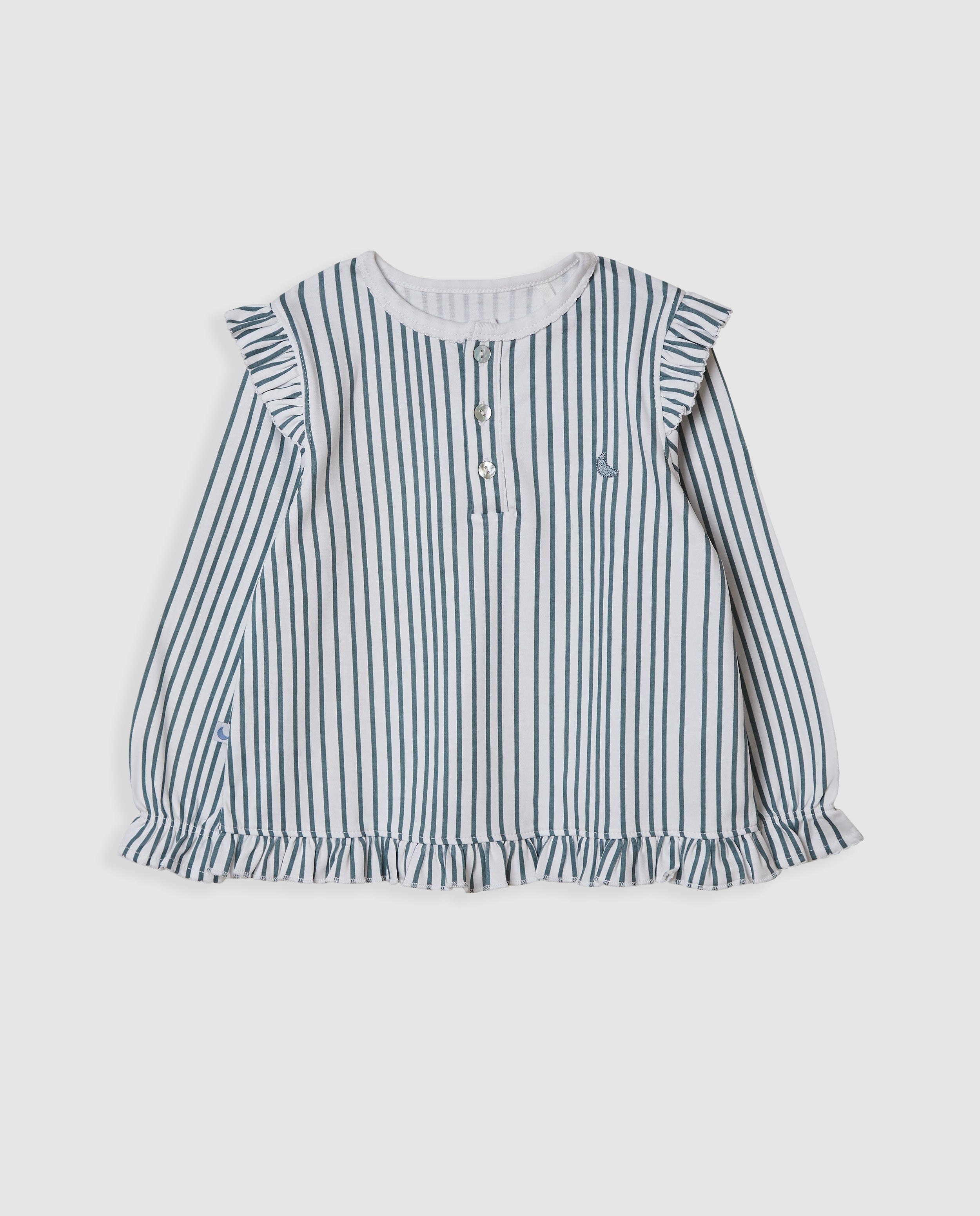 Pijama Kids Rayas Volantes