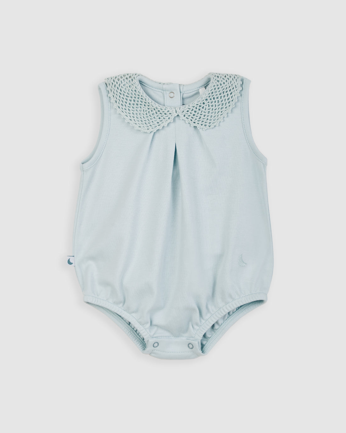 Grenouille bébé bleue au crochet