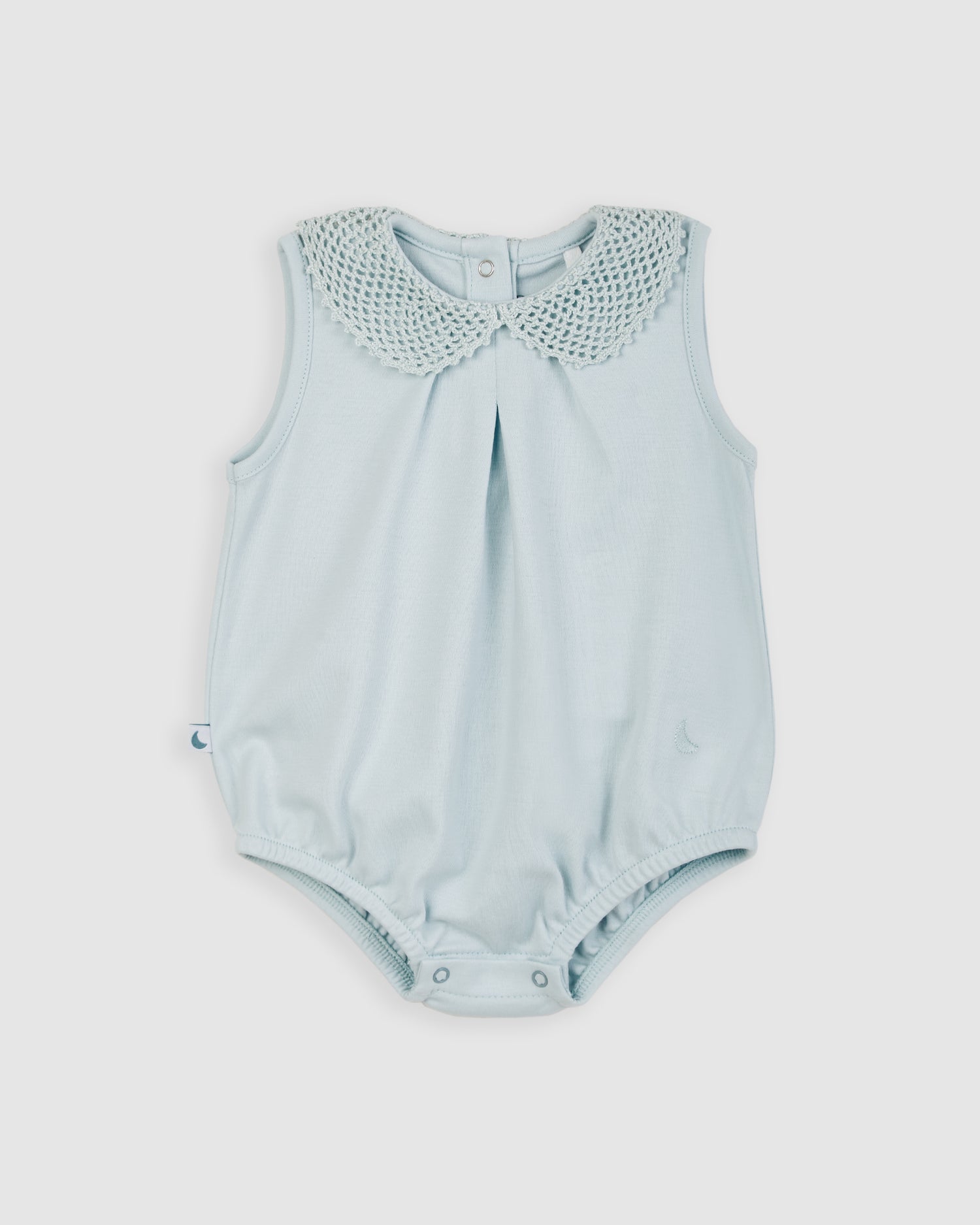 Grenouille bébé bleue au crochet