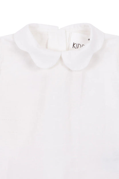 White Baby Blouse with Seams