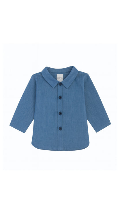 Camisa Denim Cuello Pala