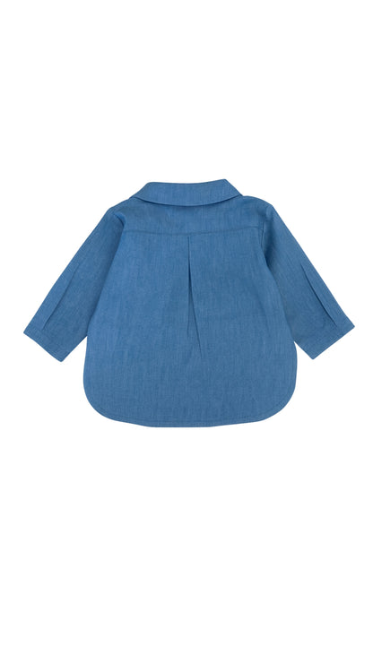 Camisa Denim Cuello Pala