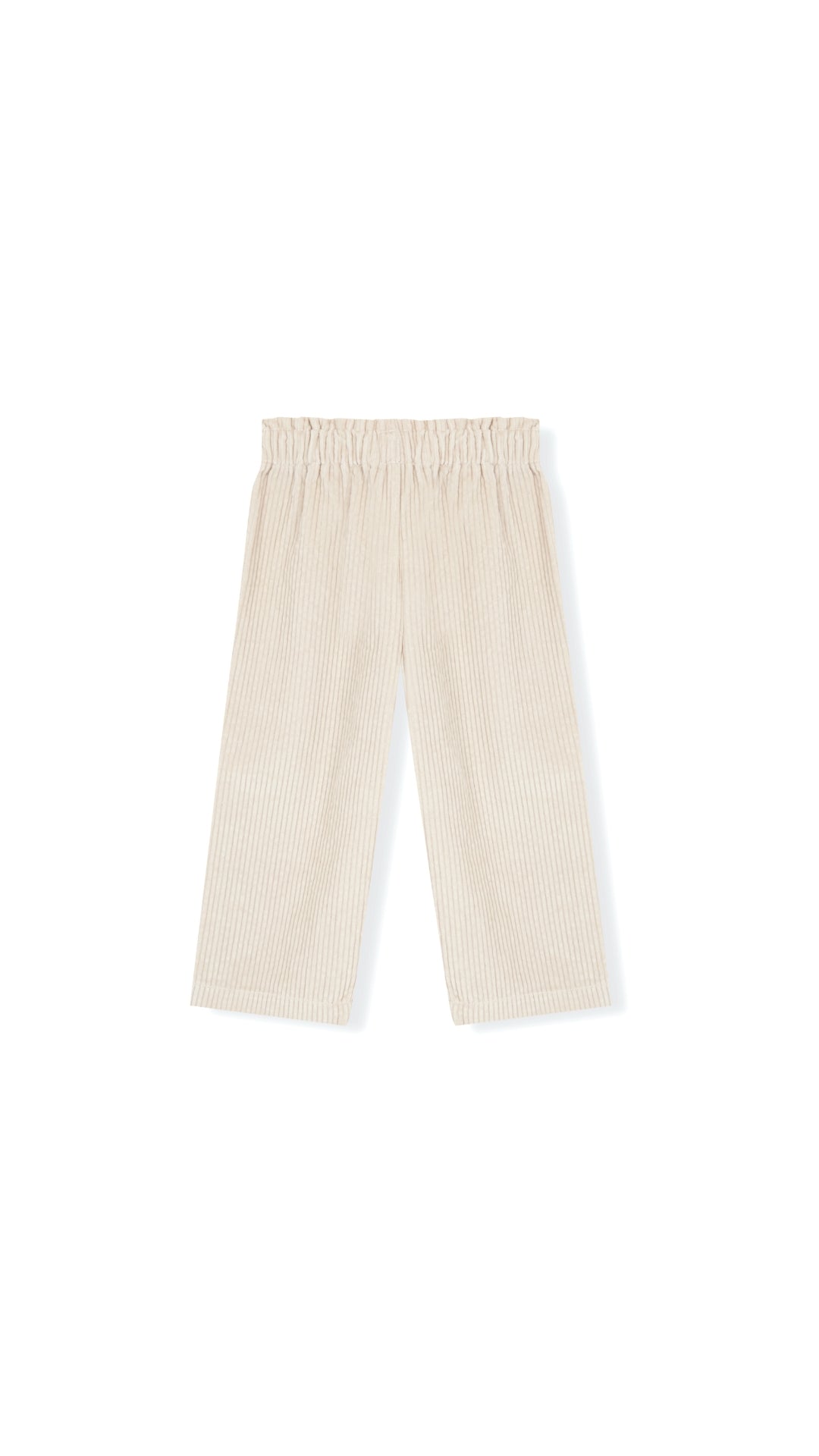 Pantalon Frunce Crema