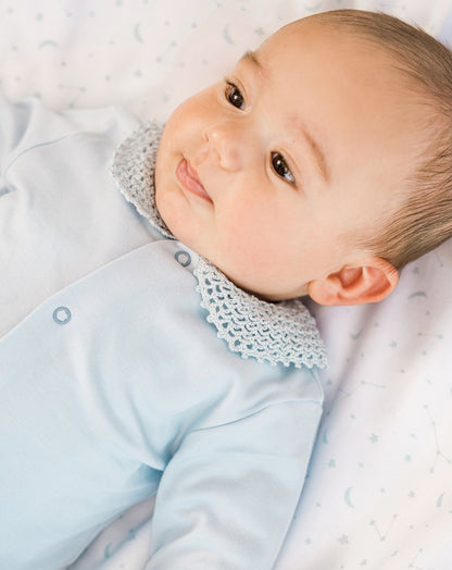 Pijama Bebé Crochet Azul