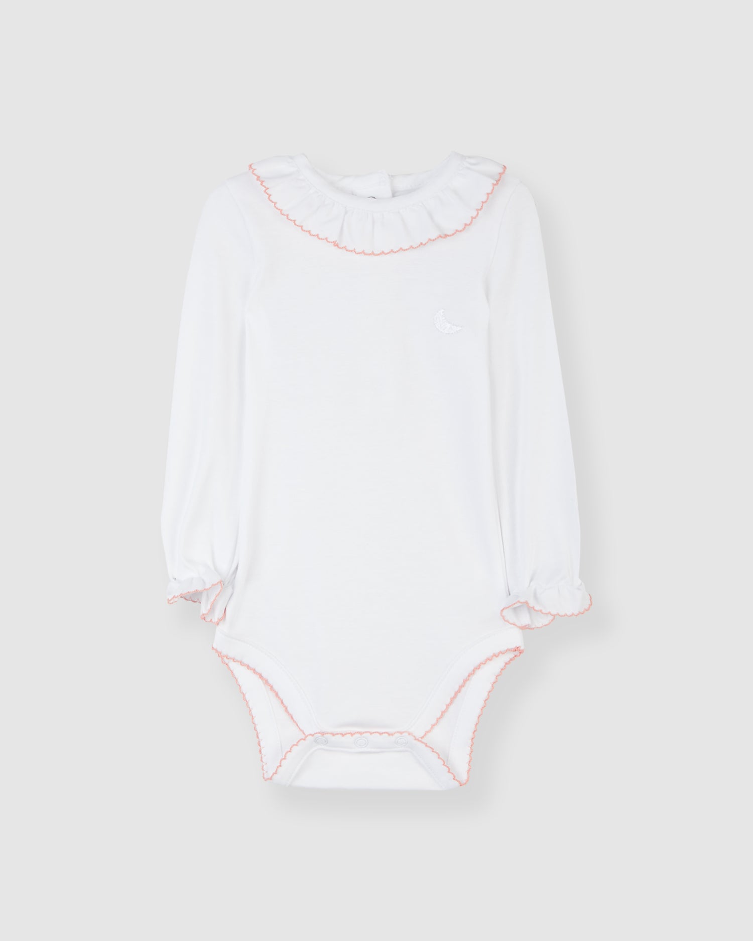 Body Cuello Volante Rosa Coral