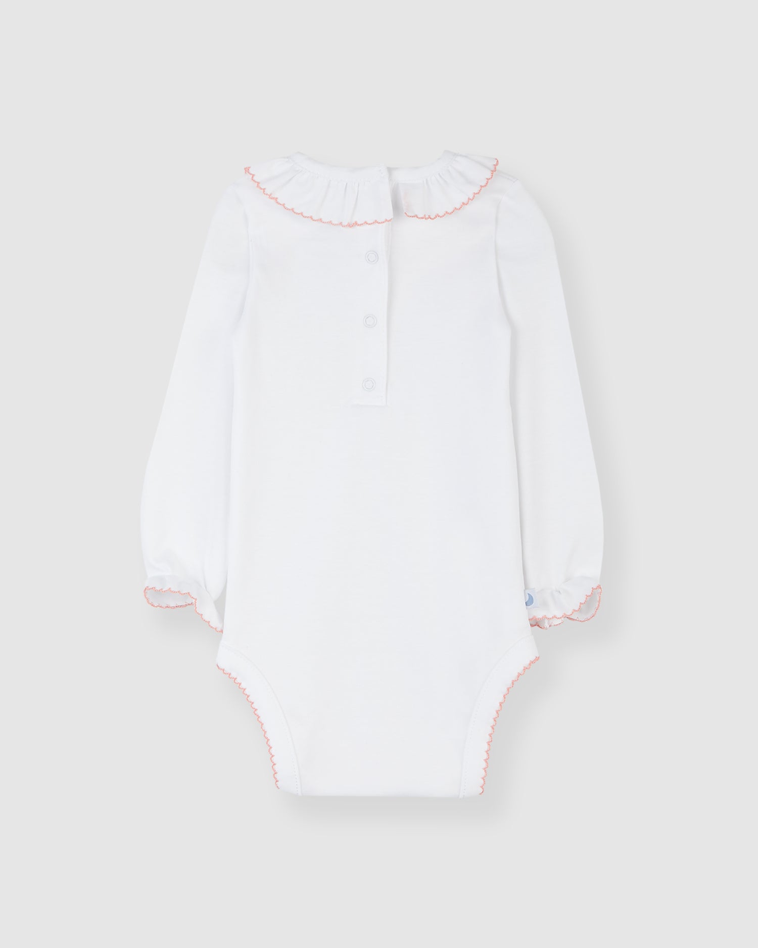 Body Cuello Volante Rosa Coral