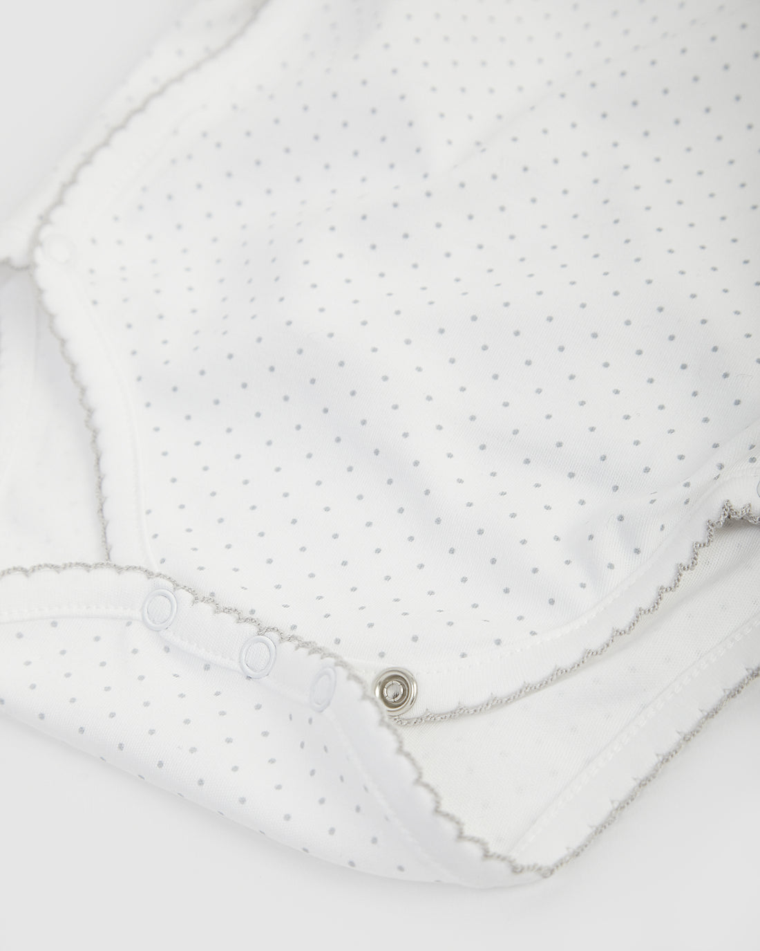 Body kimono à pois gris