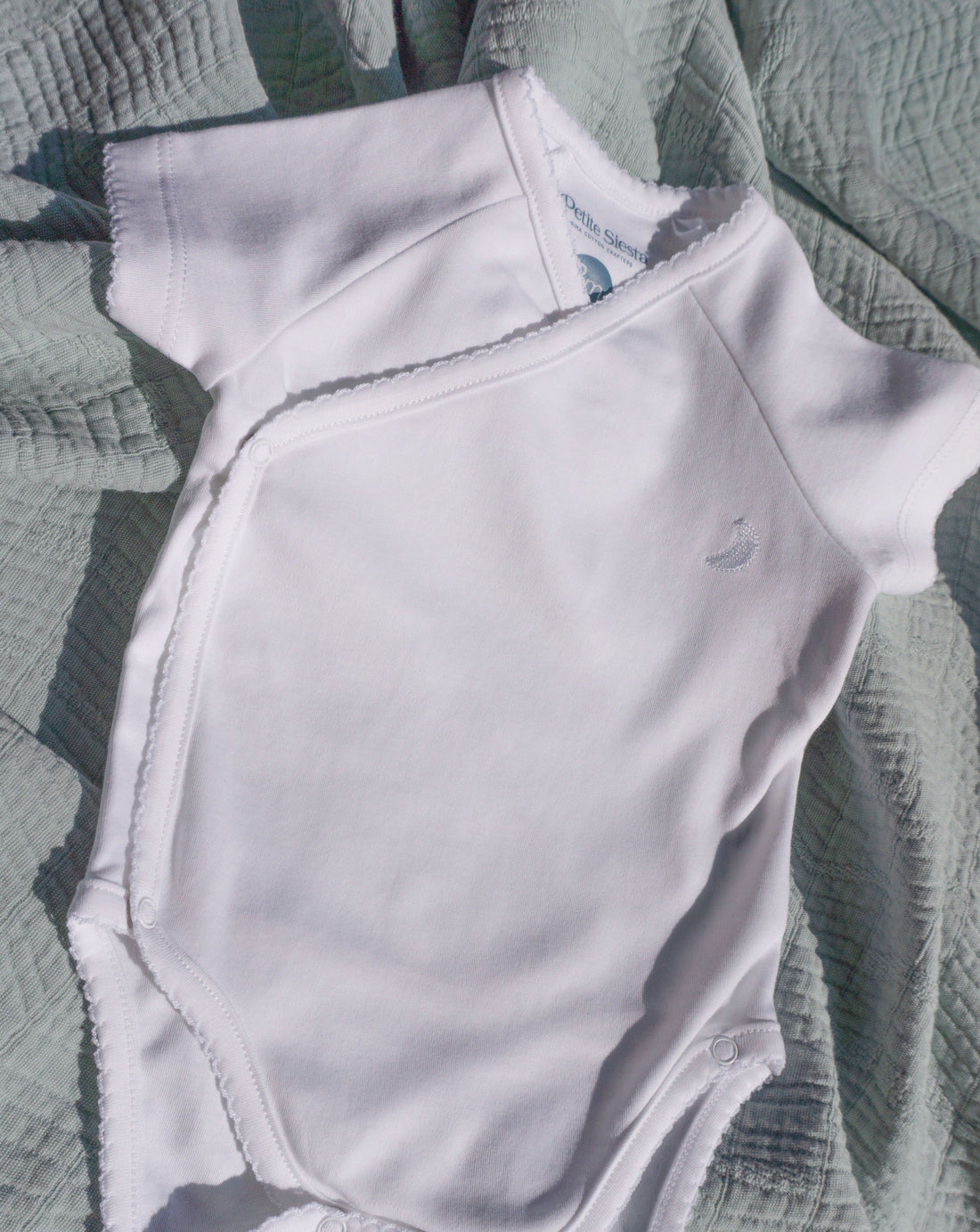 Body Kimono Blanco Manga Corta