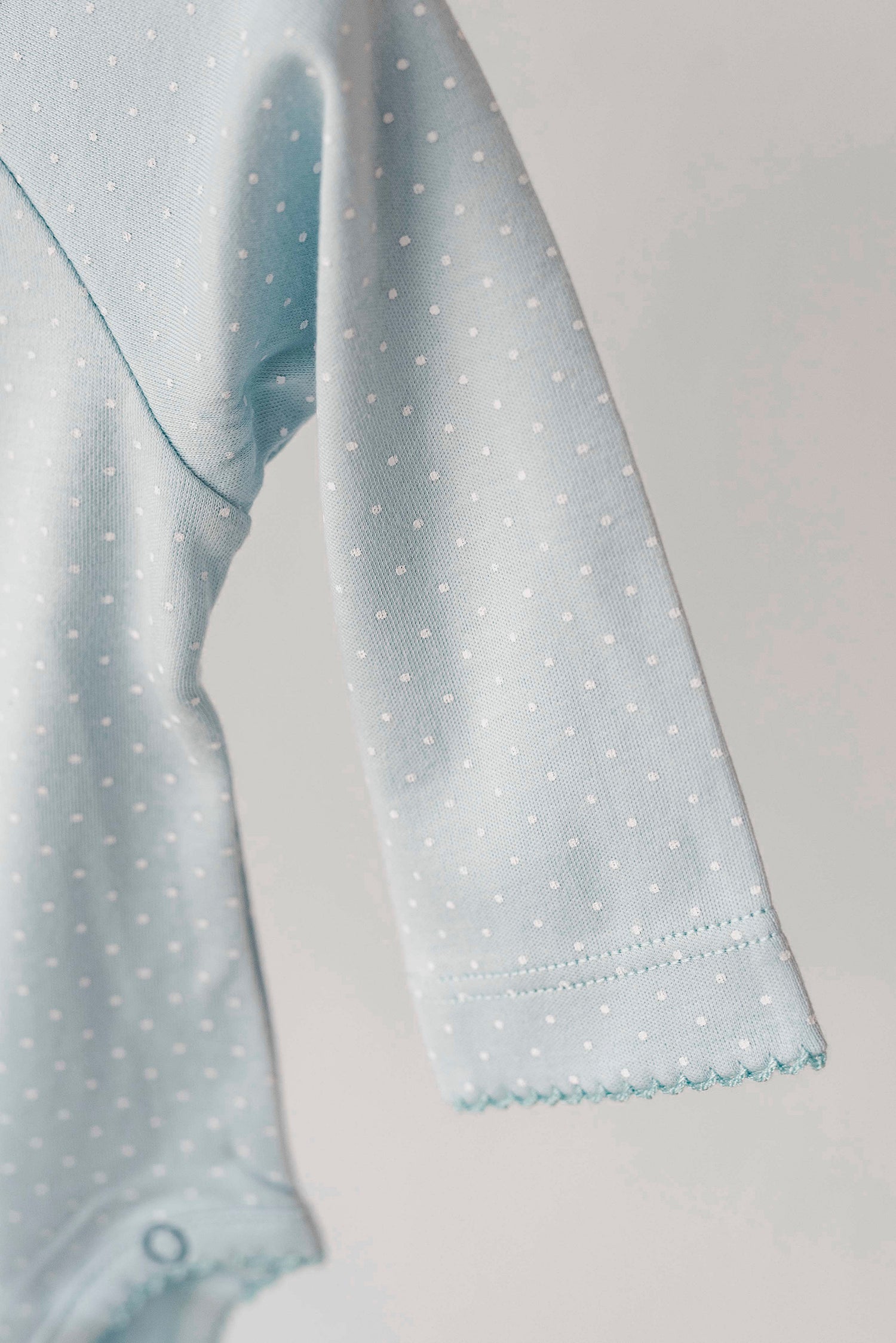 Body Kimono Azul Puntos Blancos