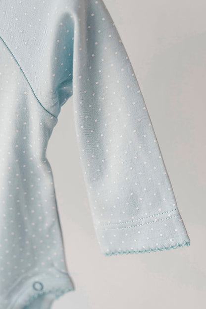 Body Kimono Azul Puntos Blancos