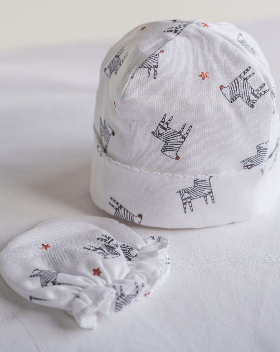 Pack bonnet et mitaines - Zèbres « Something by Jaime »