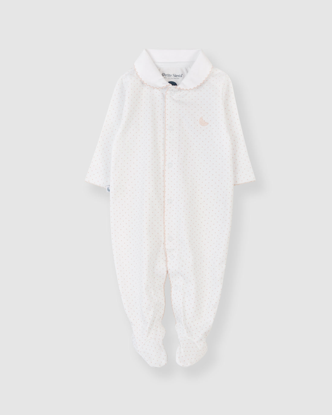 Pyjama bébé à pois roses