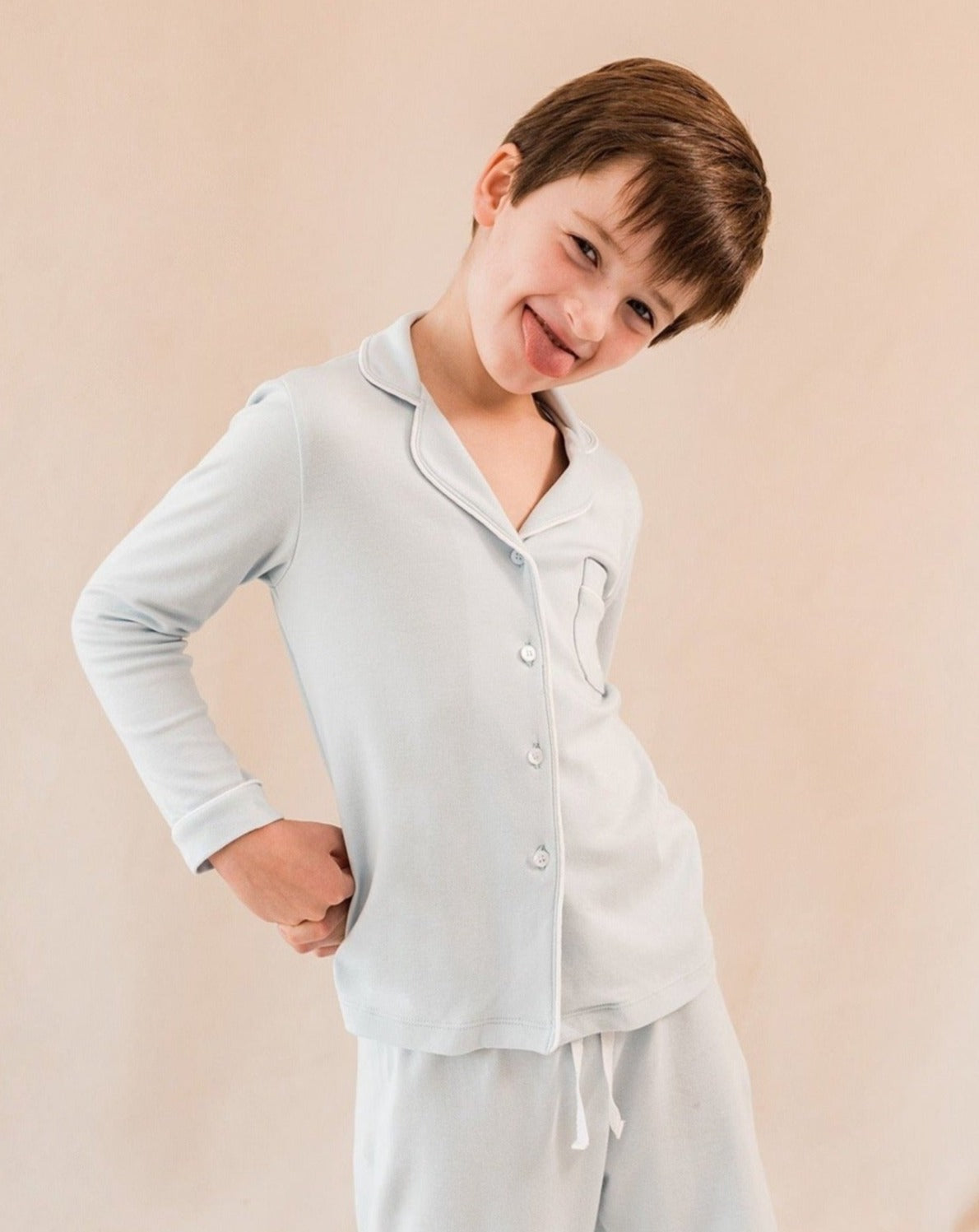 Pijama Kids Camisero Azul
